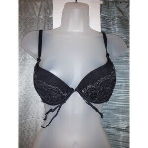Youmita Black Metallic 36B Bra
